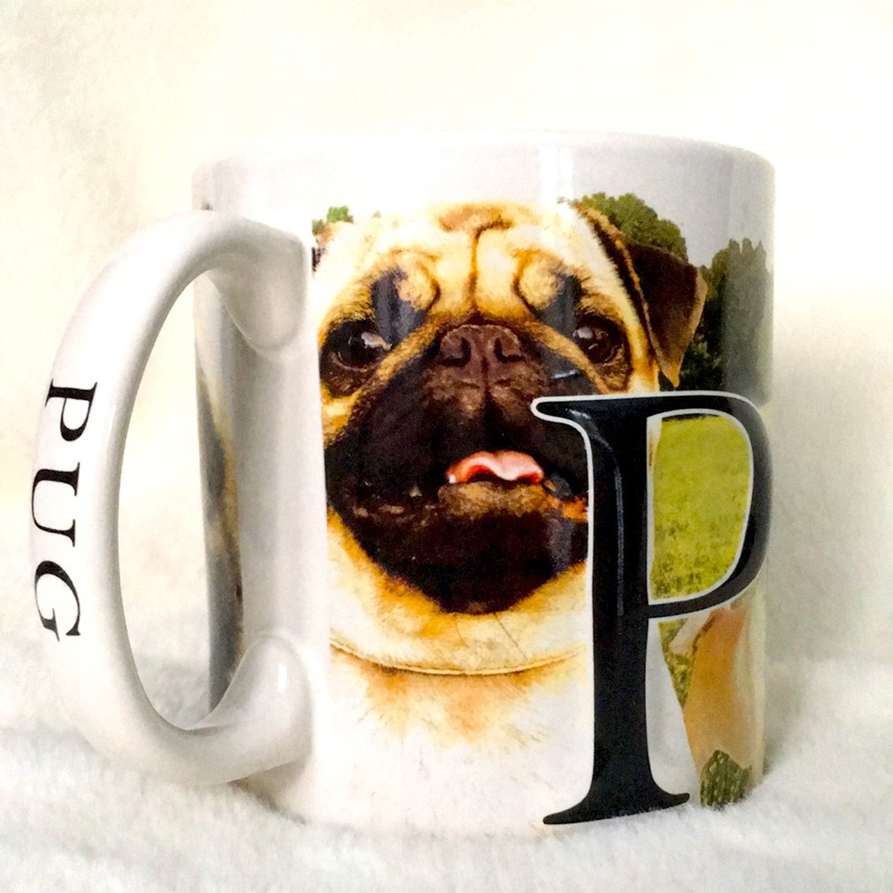 $10 or 3/$20 PUG MUG Many Pugs on Coffee Cup by Americaware FLAW